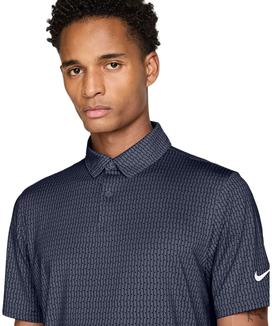Поло Nike Velocity Dri-FIT для гольфа, мужское, Midnight Navy/White — фото 2