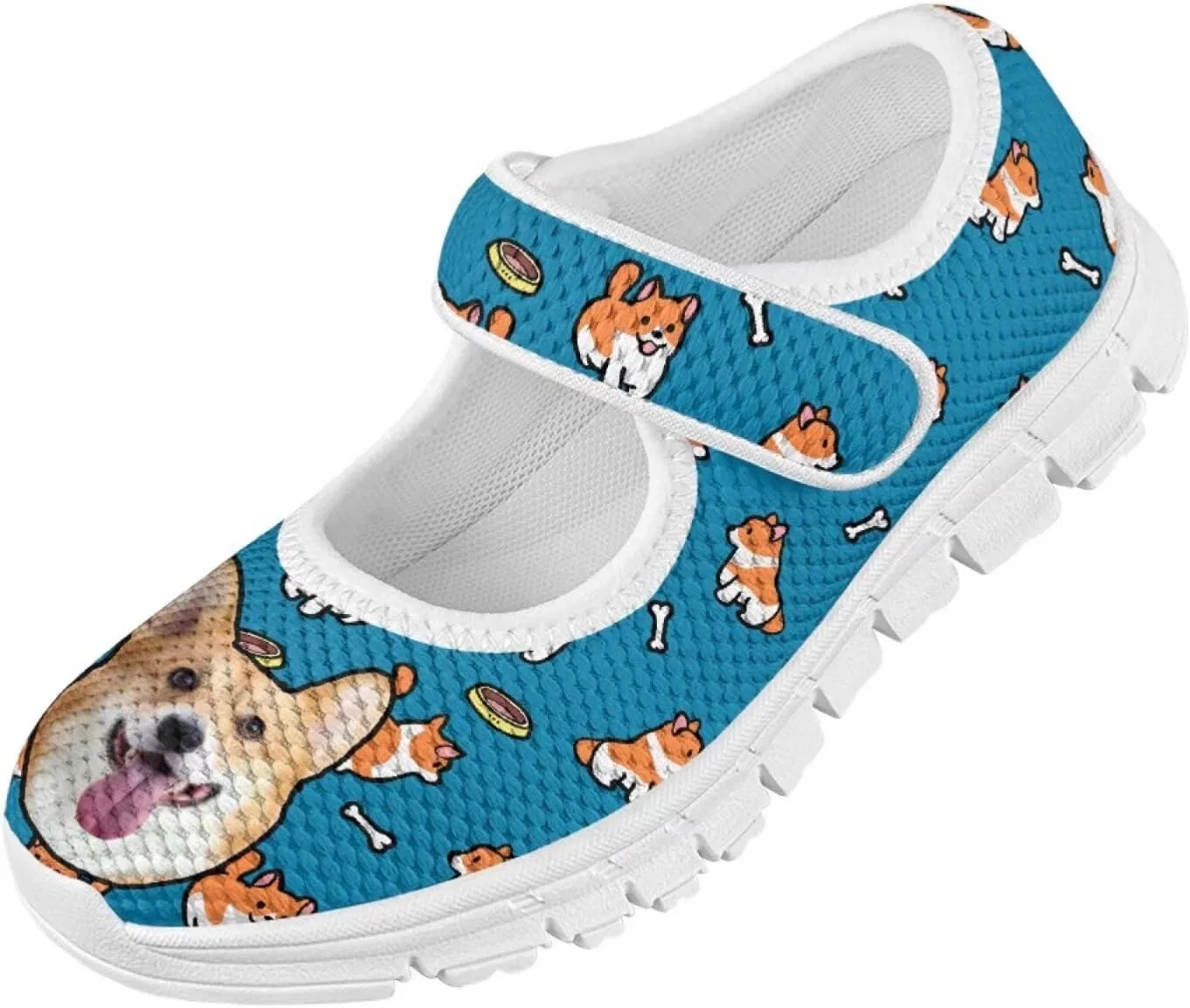 Детские балетки для девочек Mary Janes BIGCARJOB, Animal Corgi