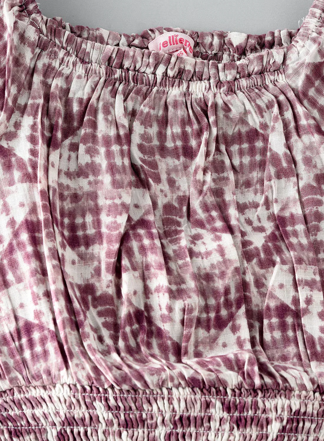 Топ с принтом с короткими рукавами Aop woven Jelliene, розовый — фото 3