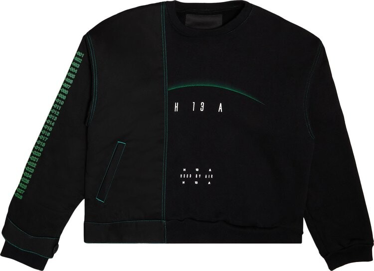 

Толстовка Hood By Air Panelled Sweatshirt 'Black', черный