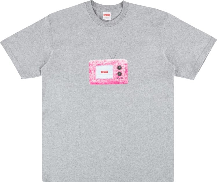 

Футболка Supreme TV Tee 'Heather Grey', серый