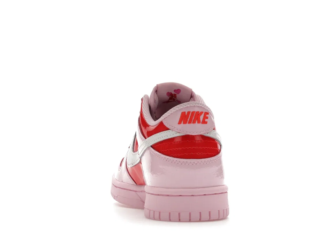 Детские кроссовки для девочек с принтом Nike Dunk Low Nike, Pink Foam/Light Crimson/Summit White — фото 4
