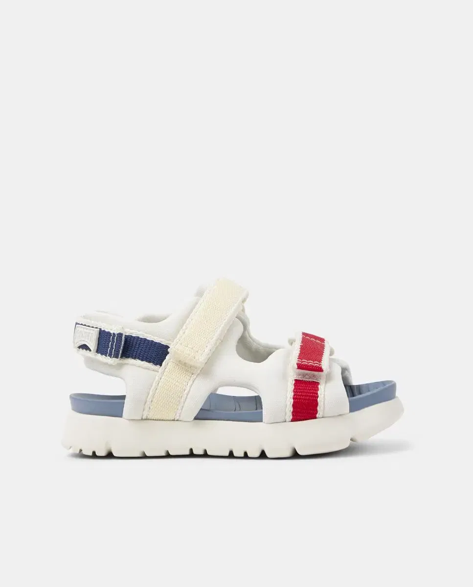 Сандалии детские Camper Oruga Twins, с принтом, Blanco / Rojo