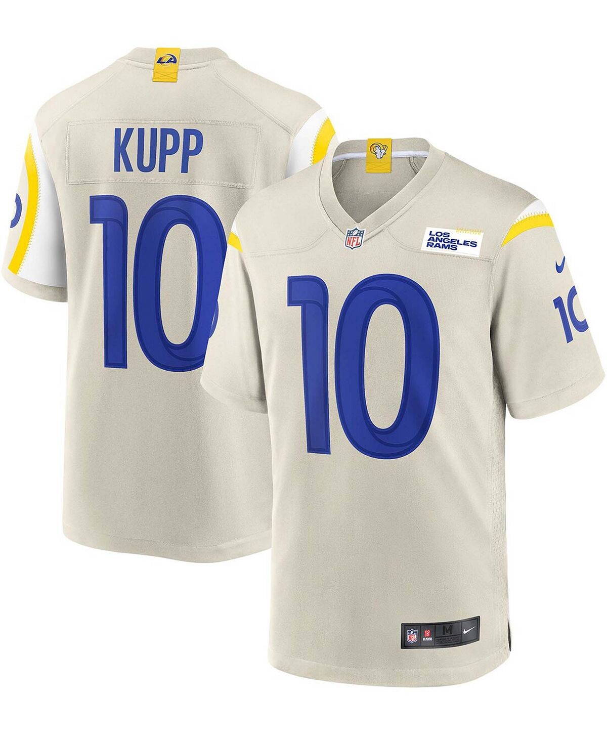 

Мужская футболка cooper kupp cream bone los angeles rams game джерси Nike, кремовый