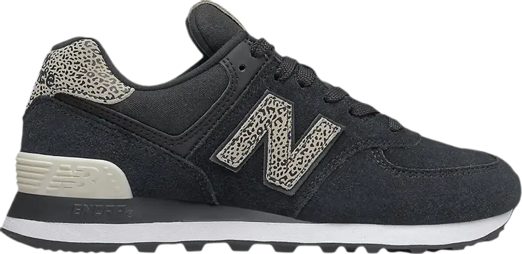 

Кроссовки New Balance Wmns 574 'Cheetah Print - Black Angora', черный