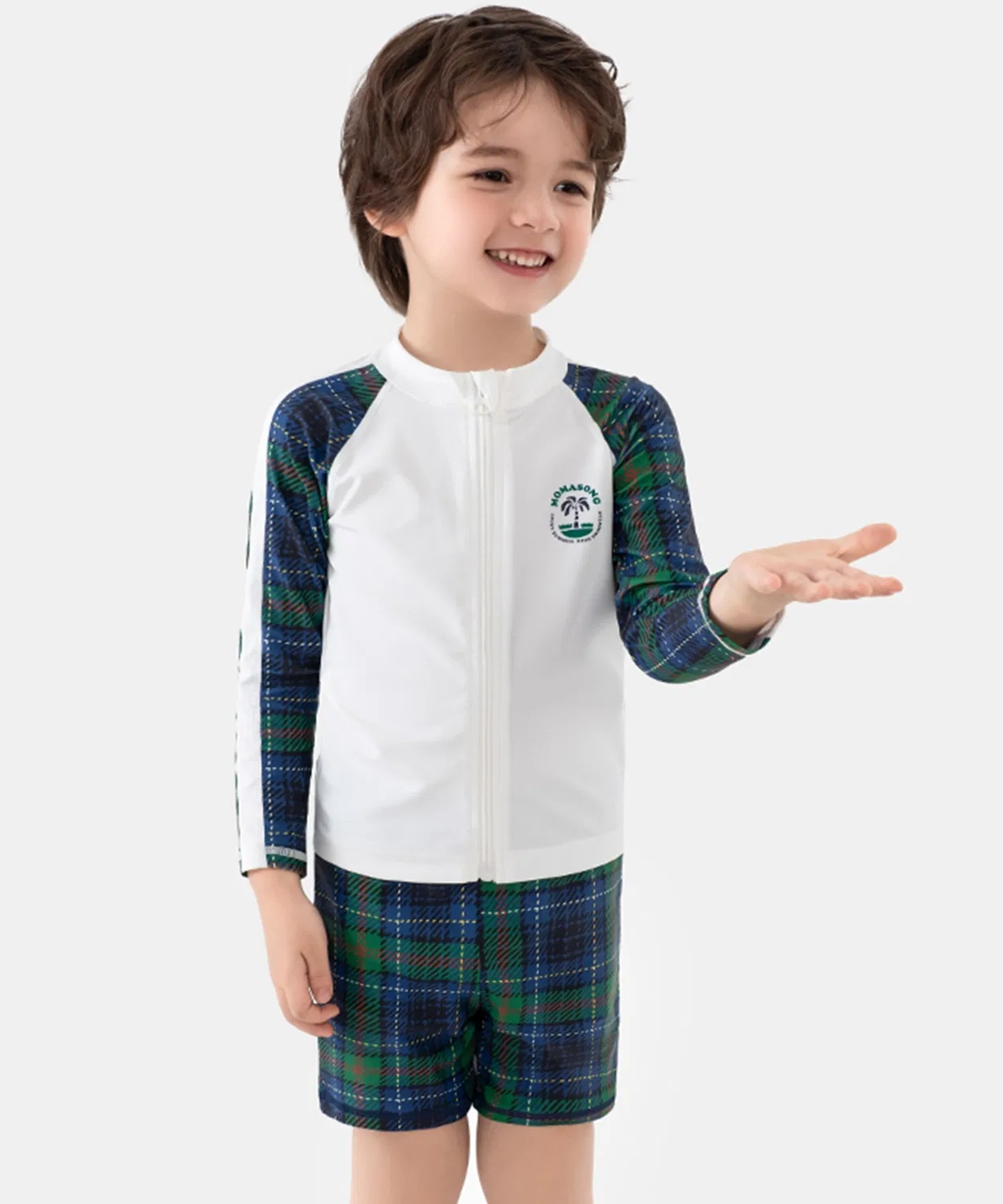 Детский комплект для мальчика с длинным рукавом3 предмета TeddyShop, Blue — фото 3