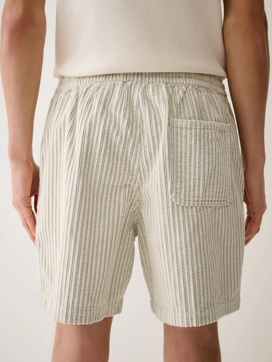 Шорты из вельвета, джумбо, Elasticated Waist Next, экрю — фото 3