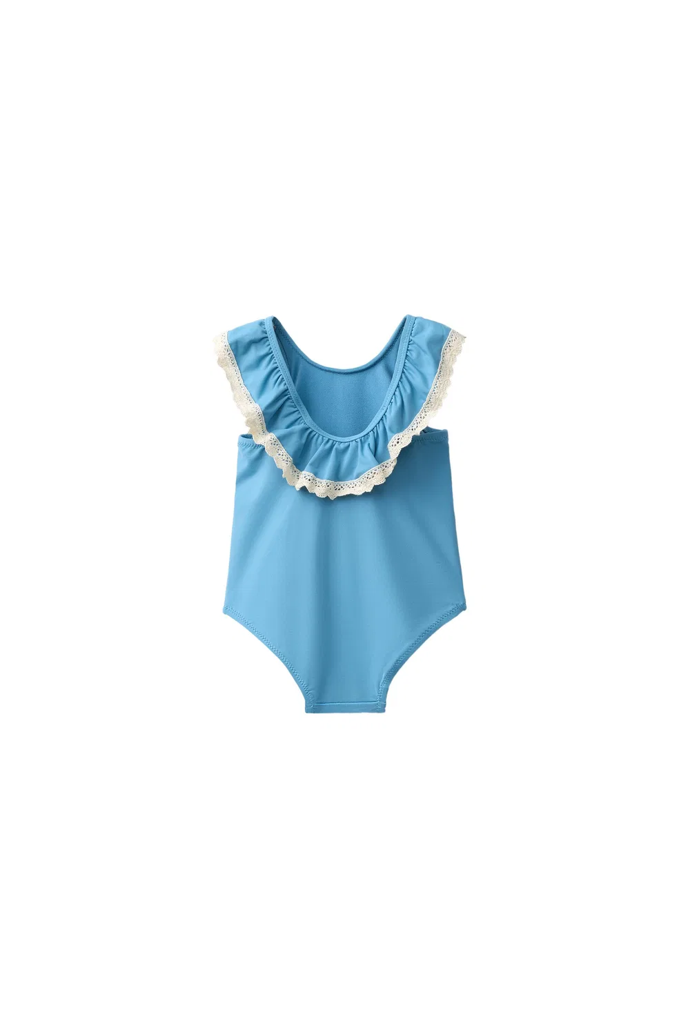 2-6 лет / Купальник с контрастной кружевной отделкой ZARA, Petrol Blue