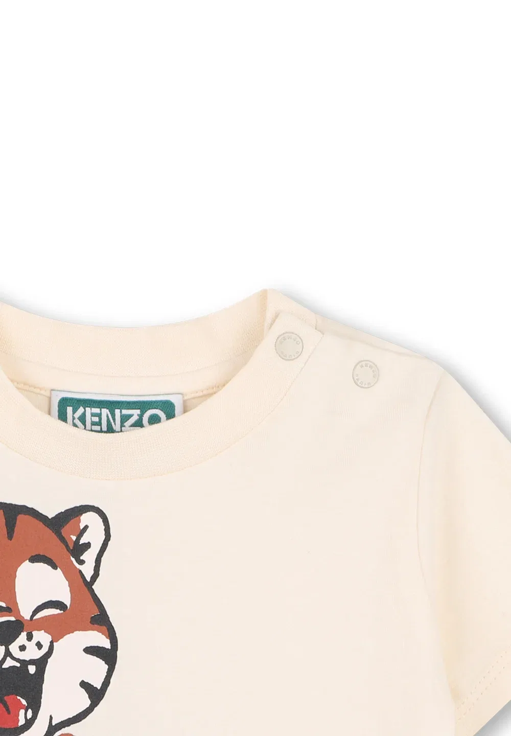 Футболка с принтом "manches courtes" - футболка с принтом Kenzo Kids, Pale Trench — фото 3