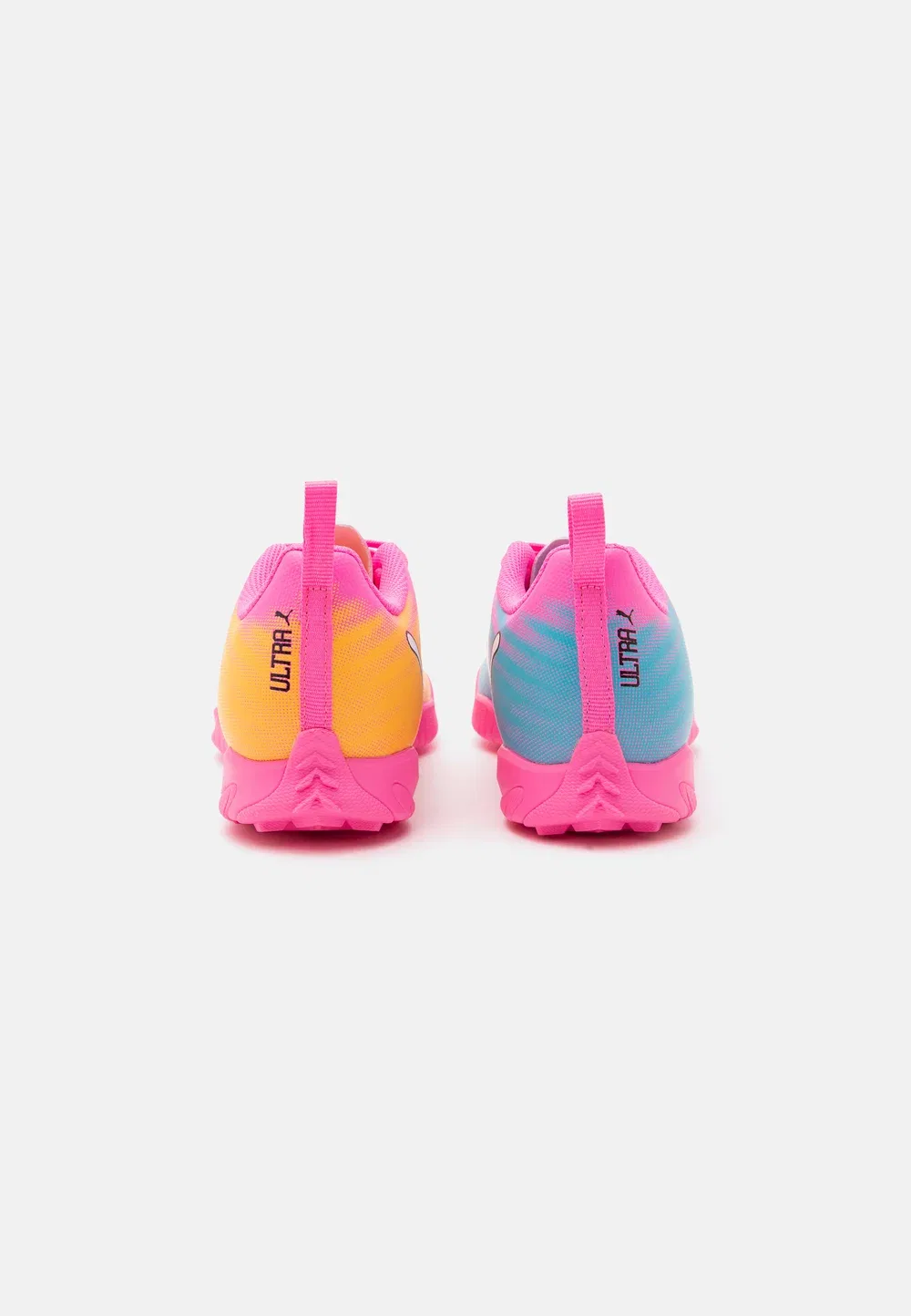 Футбольные бутсы Ultra 6 play tt jr унисекс для искусственной травы Puma, Poison Pink/White/Sun Stream/Bright Aqua/Black — фото 3