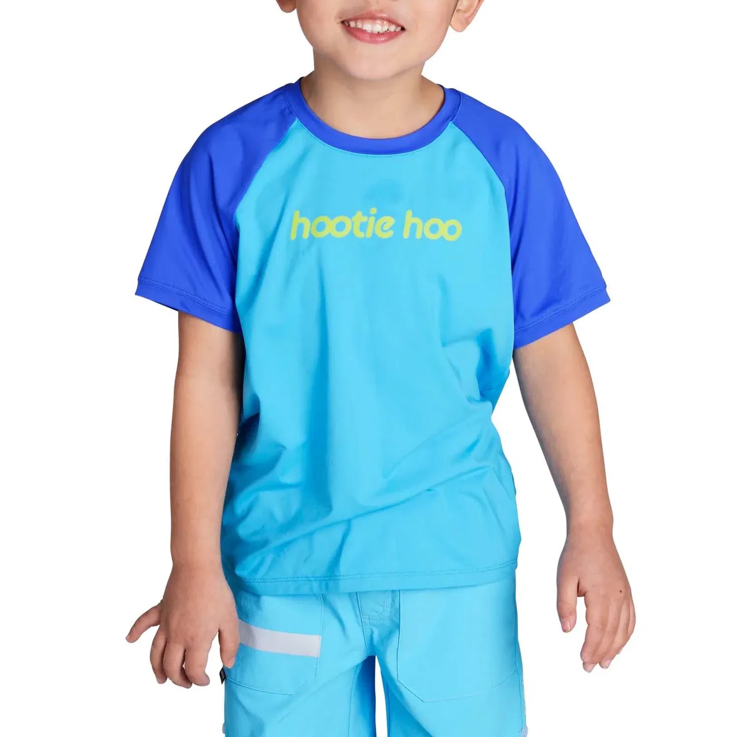 Футболка с защитой от солнца Georgie Sun Tee Hootie Hoo, Vivid Blue Cyan