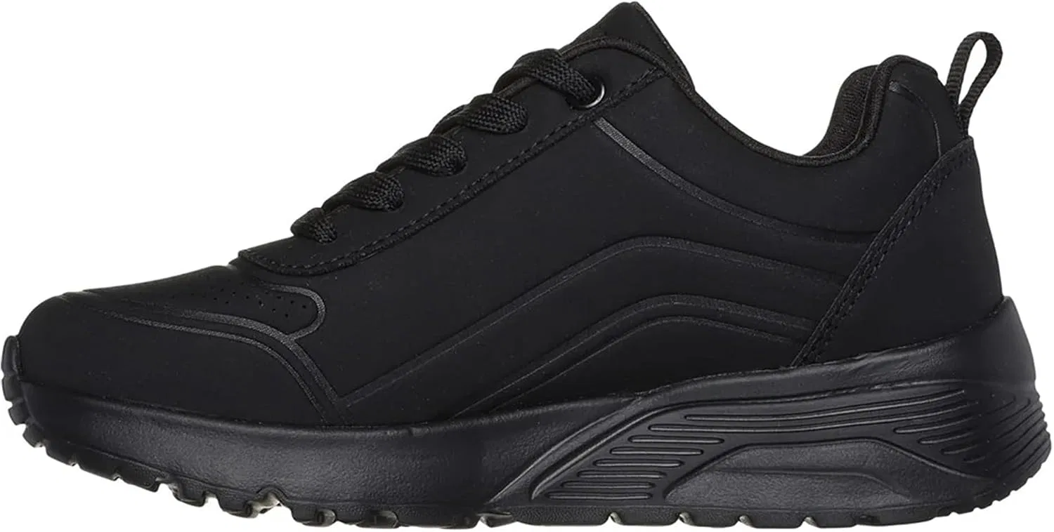 Детские кроссовки для девочек UNO Lite Easy Zip Skechers, Black — фото 4