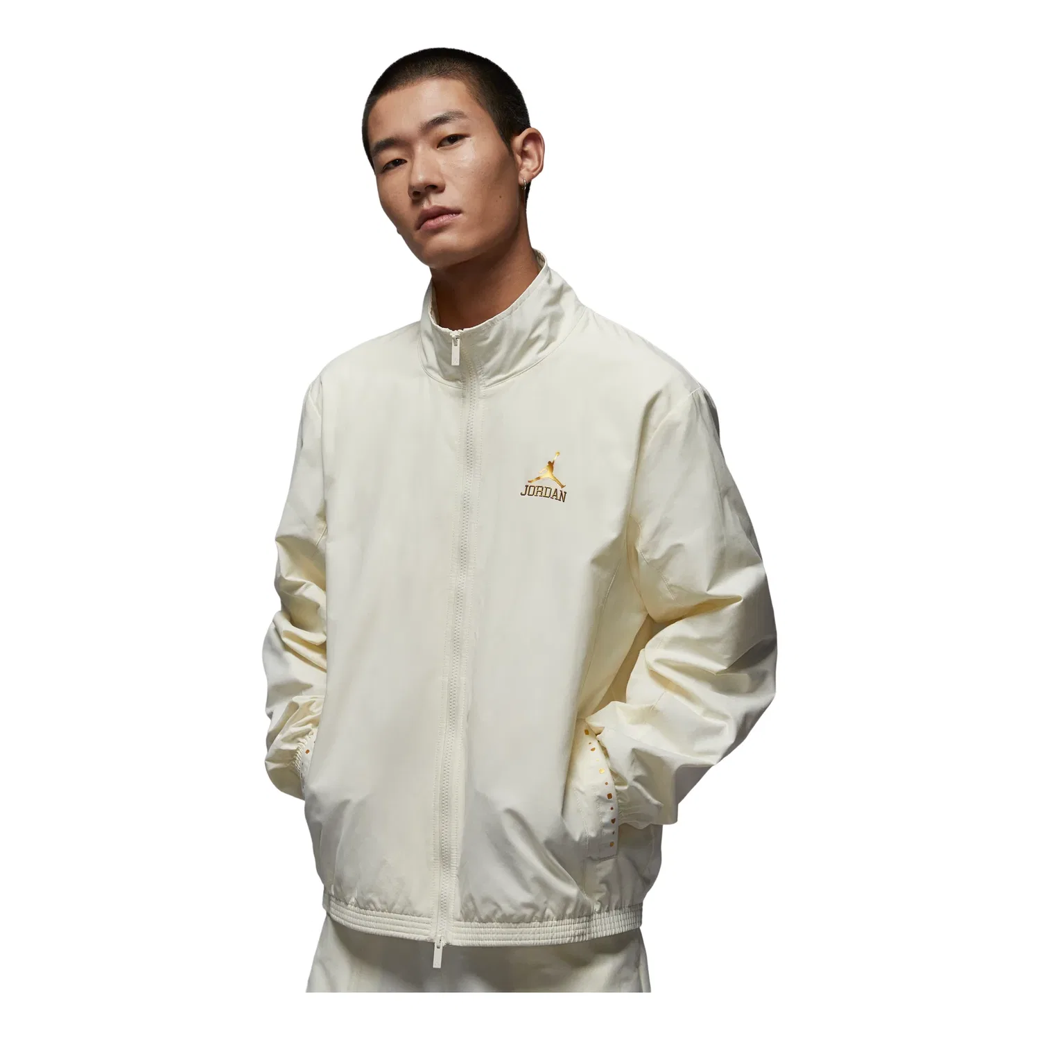 Мужская ветровка с длинным рукавом Jordan ASMJCLSSC DLX Wind Jacket, белый