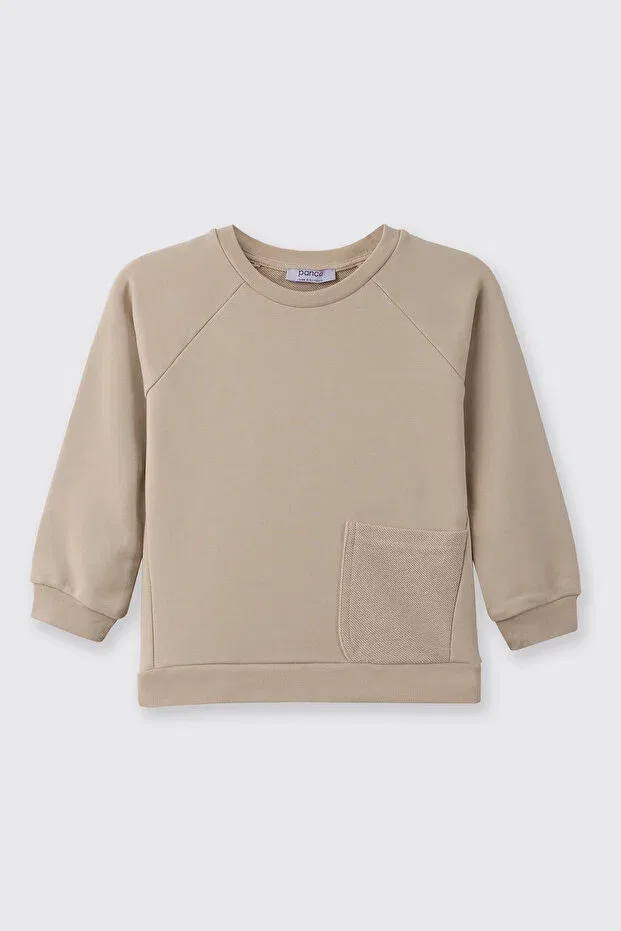 Детский комплект спортивного костюма для мальчиков хлопковый Panço, Beige — фото 2