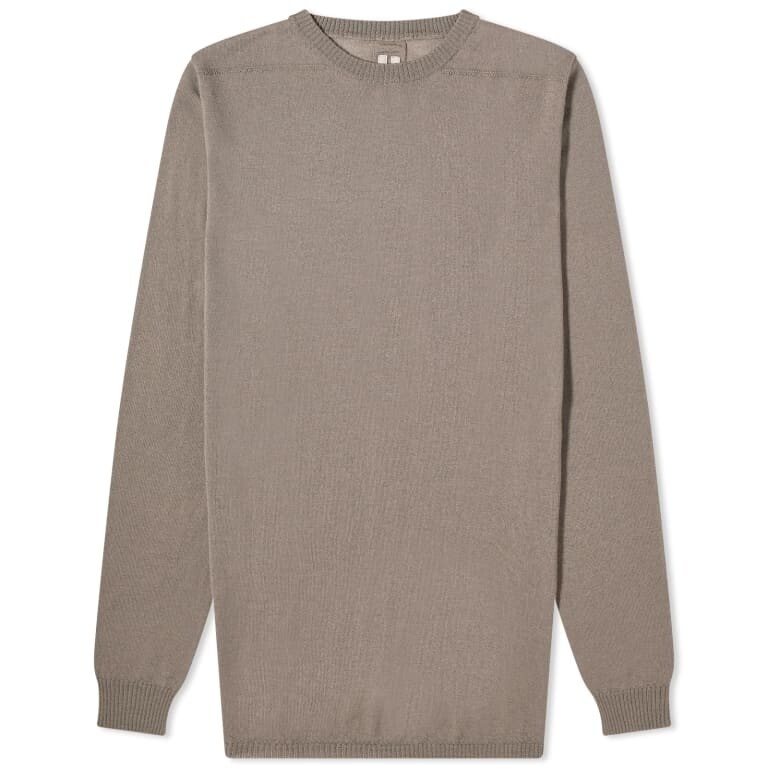 

Пуловер Rick Owens Biker Crew Knit, серо-коричневый