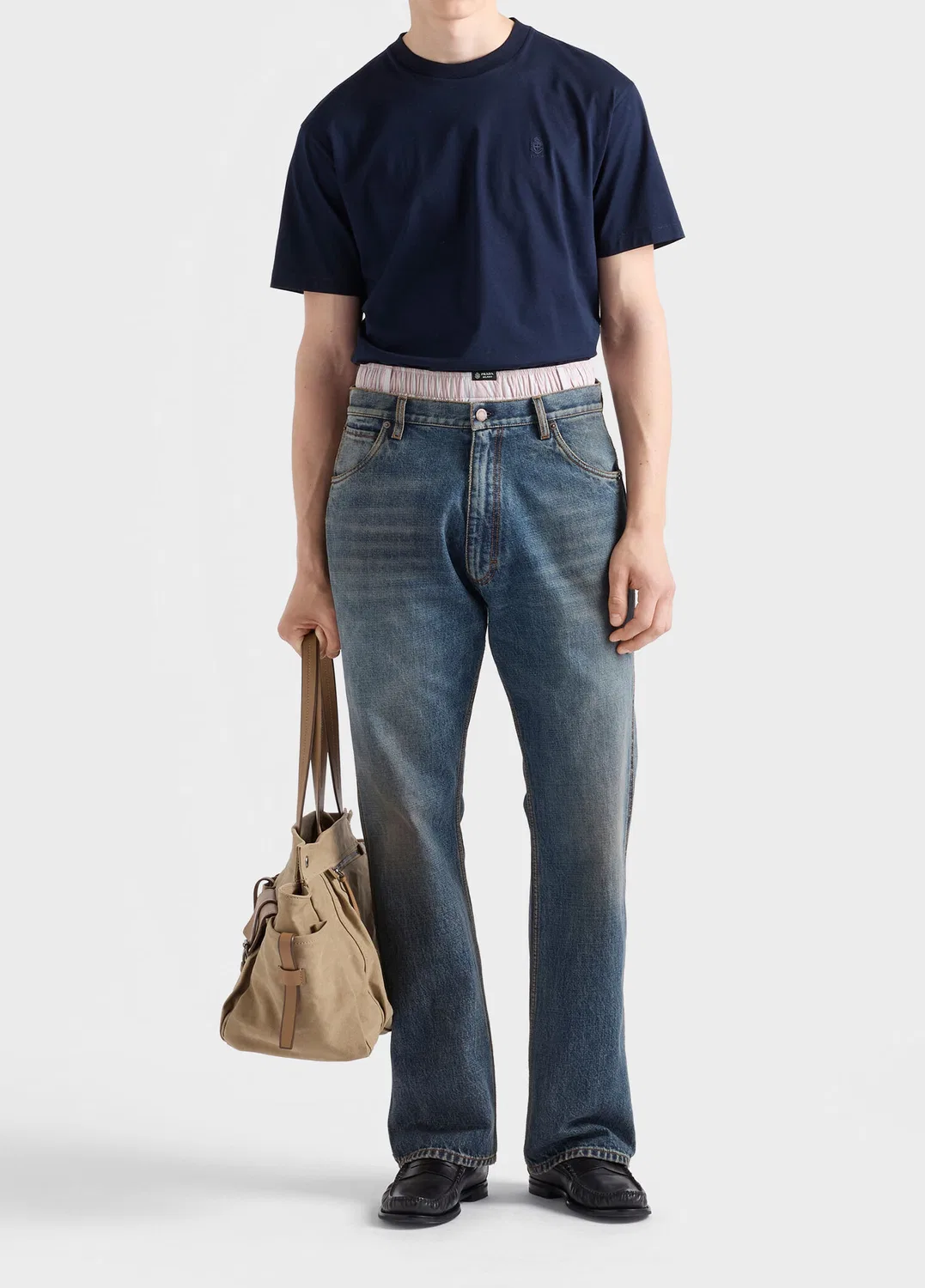 Футболка Prada, синяя — фото 2