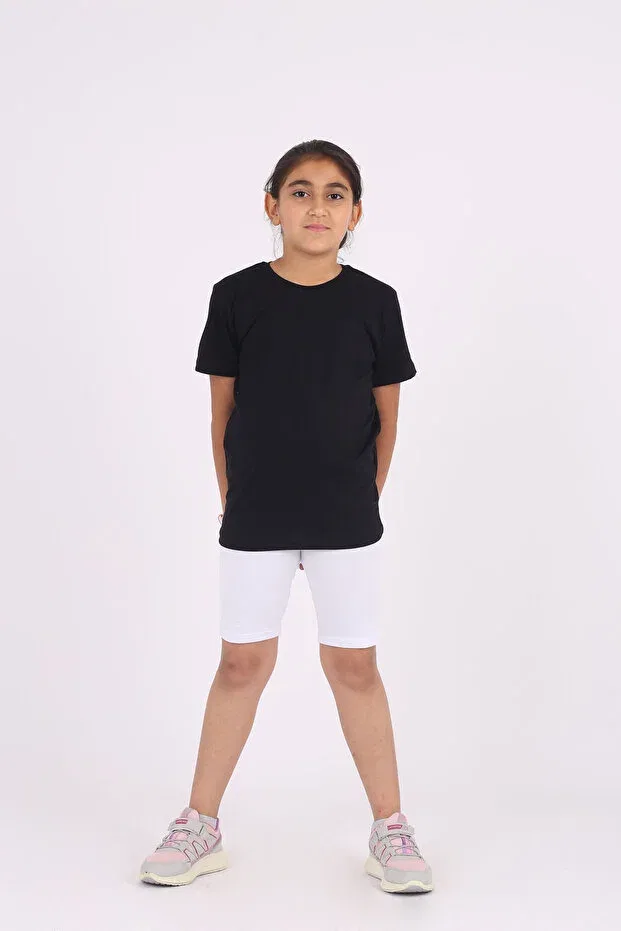 Детские леггинсы для девочек хлопковые Basics Cosba Kids Wear, White — фото 3