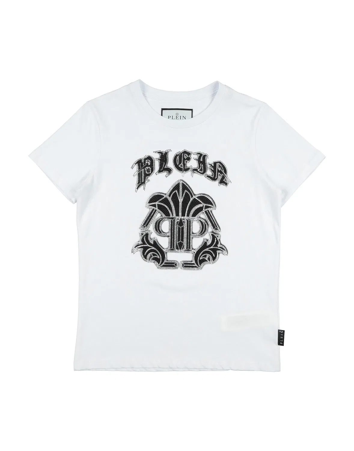 Футболка из джерси с аппликацией Philipp Plein, белый