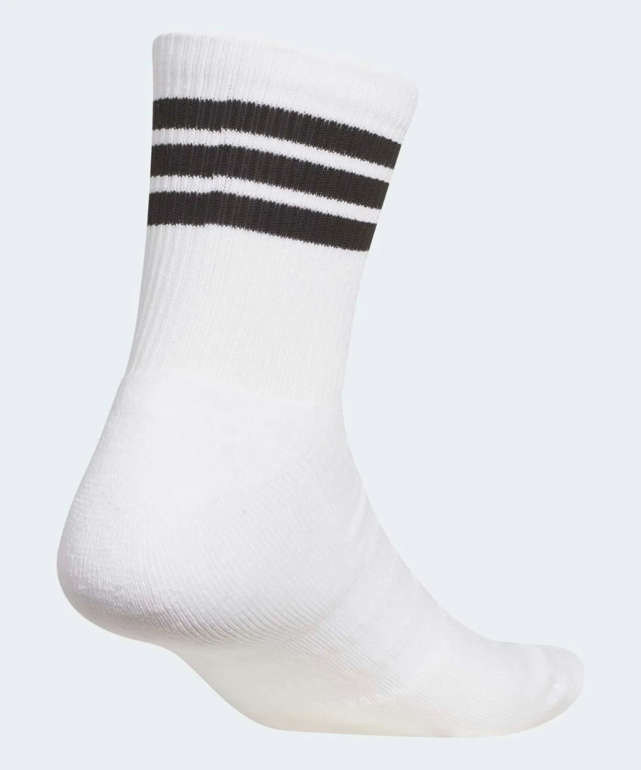 Гольф-носки с падд-подкладкой, с тремя полосками Adidas, White/Black — фото 2