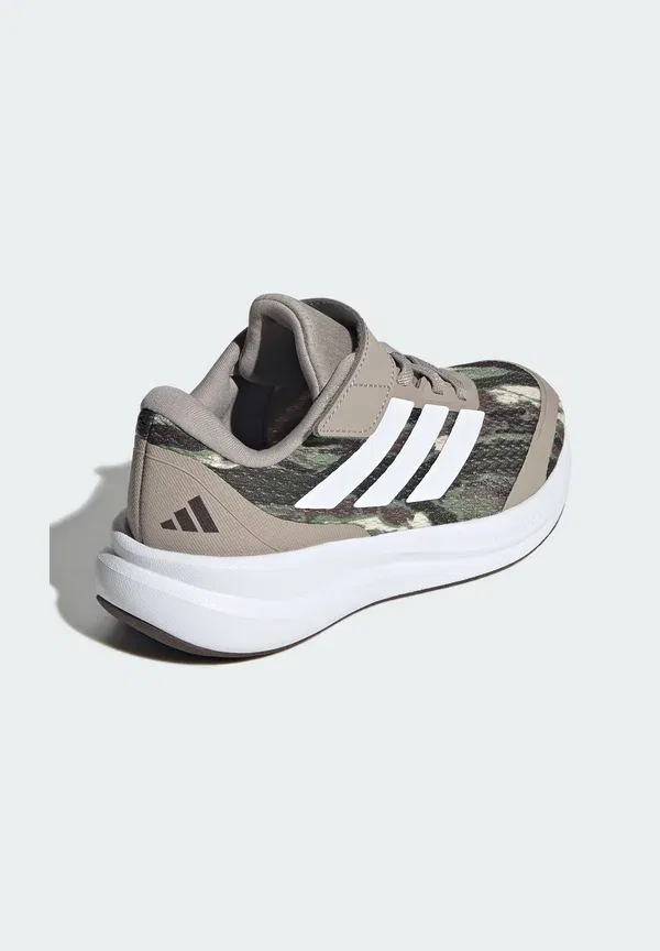 Детские кроссовки Runfalcon 6 унисекс Adidas Sportswear, белый/темно-коричневый/светло-коричневый — фото 4