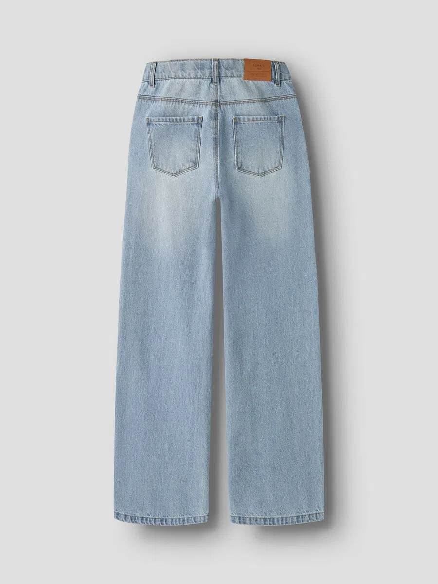 Джинсы NAME IT Wide leg Jeans 'NKFBella' светло-голубого цвета — фото 2