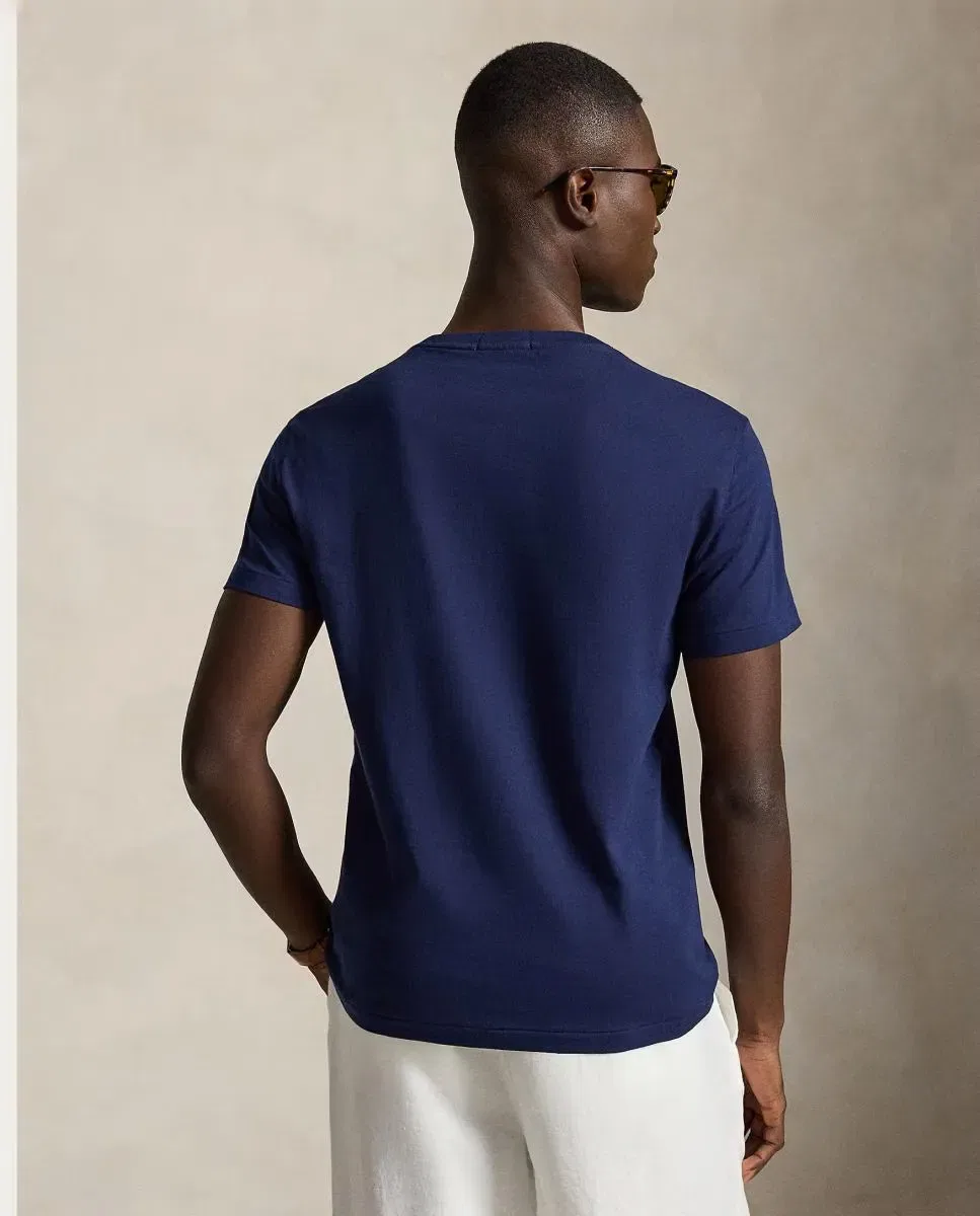 Мужская футболка с принтом Polo Bear Polo Ralph Lauren, Azul Marino — фото 2