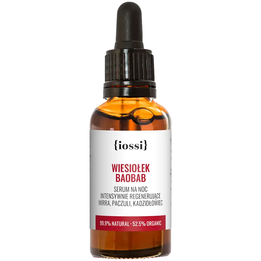 

Iossi Wiesiołek Baobab интенсивно регенерирующая сыворотка для лица на ночь, 30 мл