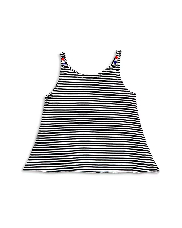 Детский топ для девочек с принтом Bead Striped Tank Top Esme, Navy Strp