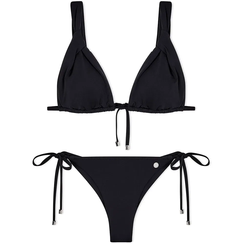 Женский бикини-комплект с треугольными чашками Emporio armani, Black