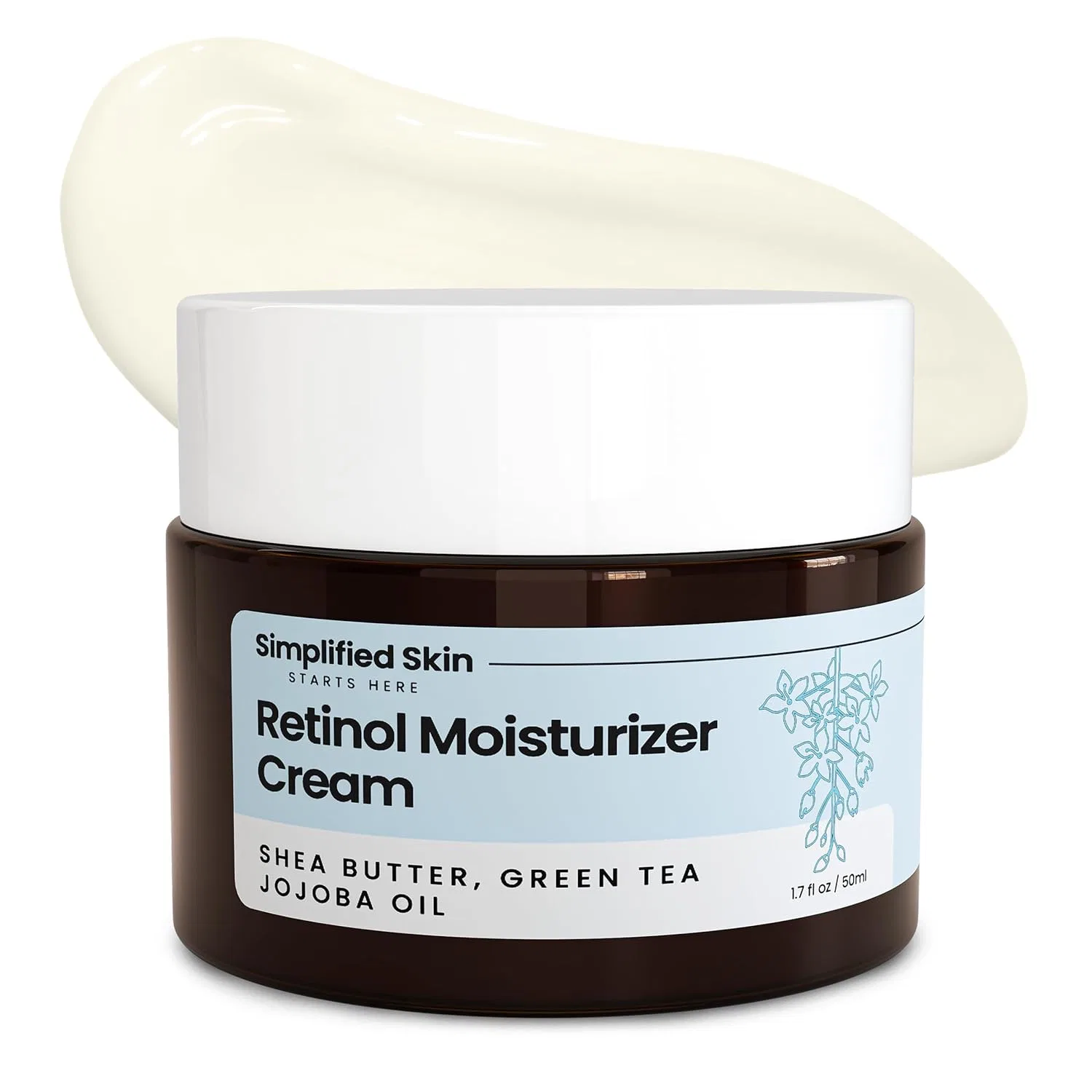 Крем для лица и глаз Retinol 2.5% с витамином E и гиалуроновой кислотой, Simplified Skin, 50.27 мл