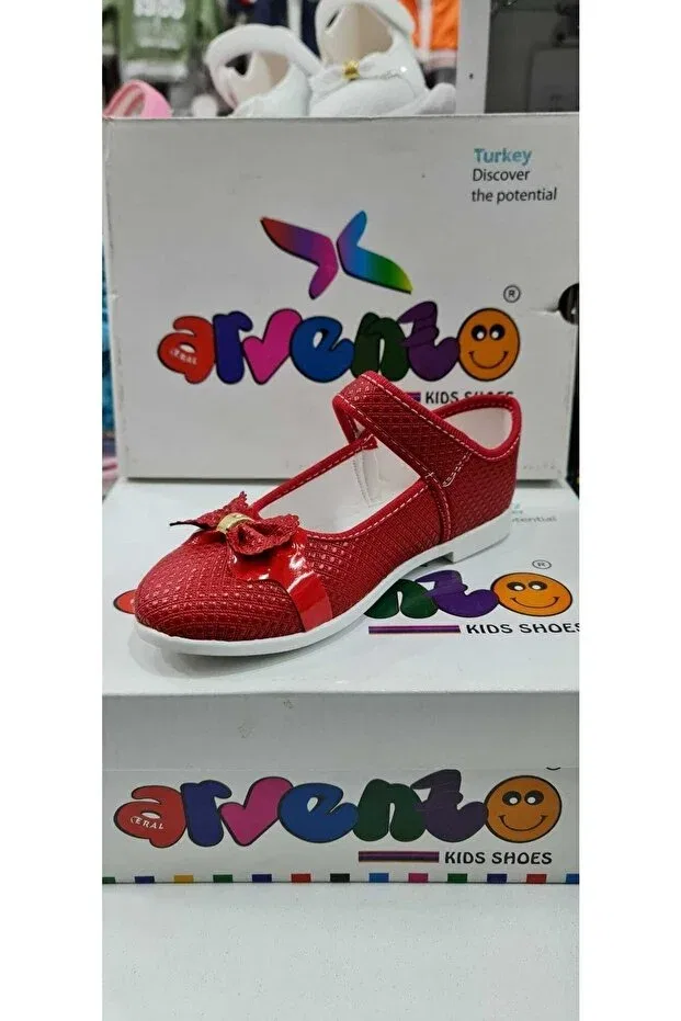 Детские балетки для девочек красные Izabel Shoes, Red — фото 4