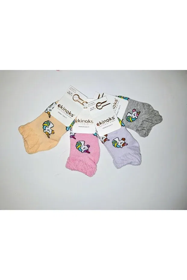 Детские носки с принтом 8-Pack Unicorn Pattern Ekinoks Socks, Multicolor — фото 4