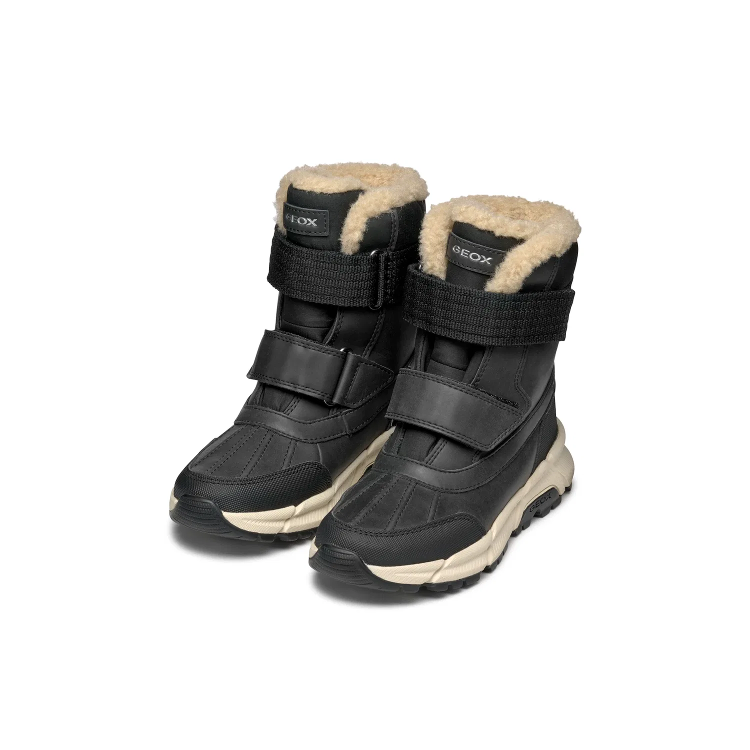 Детские зимние ботинки с мембраной Geox, Black