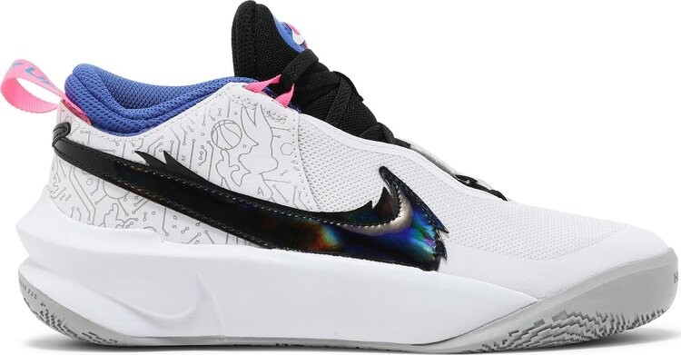 

Кроссовки Nike Space Jam x Team Hustle D10 SE GS 'Computer Chip', белый