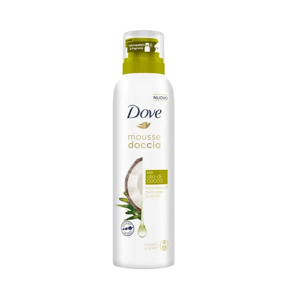 Пена для душа Dove с кокосовым маслом, набор 5 x 200 мл, Coconut