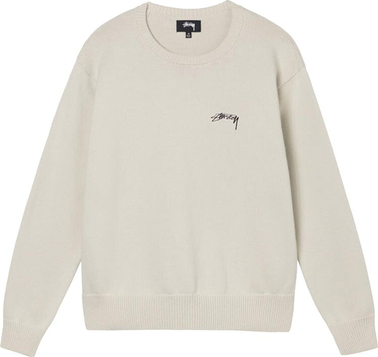 

Свитер Stussy Care Label Sweater 'Natural', кремовый