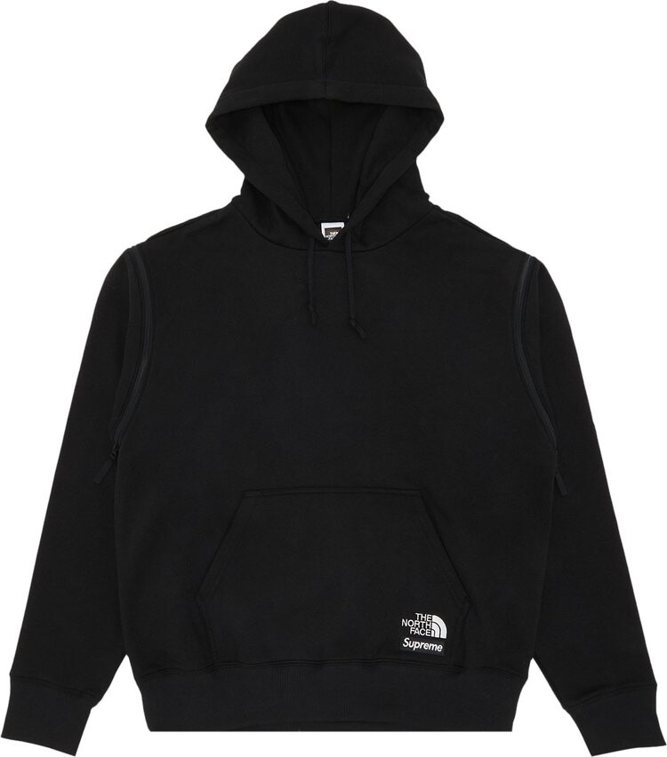 

Толстовка Supreme x The North Face Convertible Hooded Sweatshirt 'Black', черный
