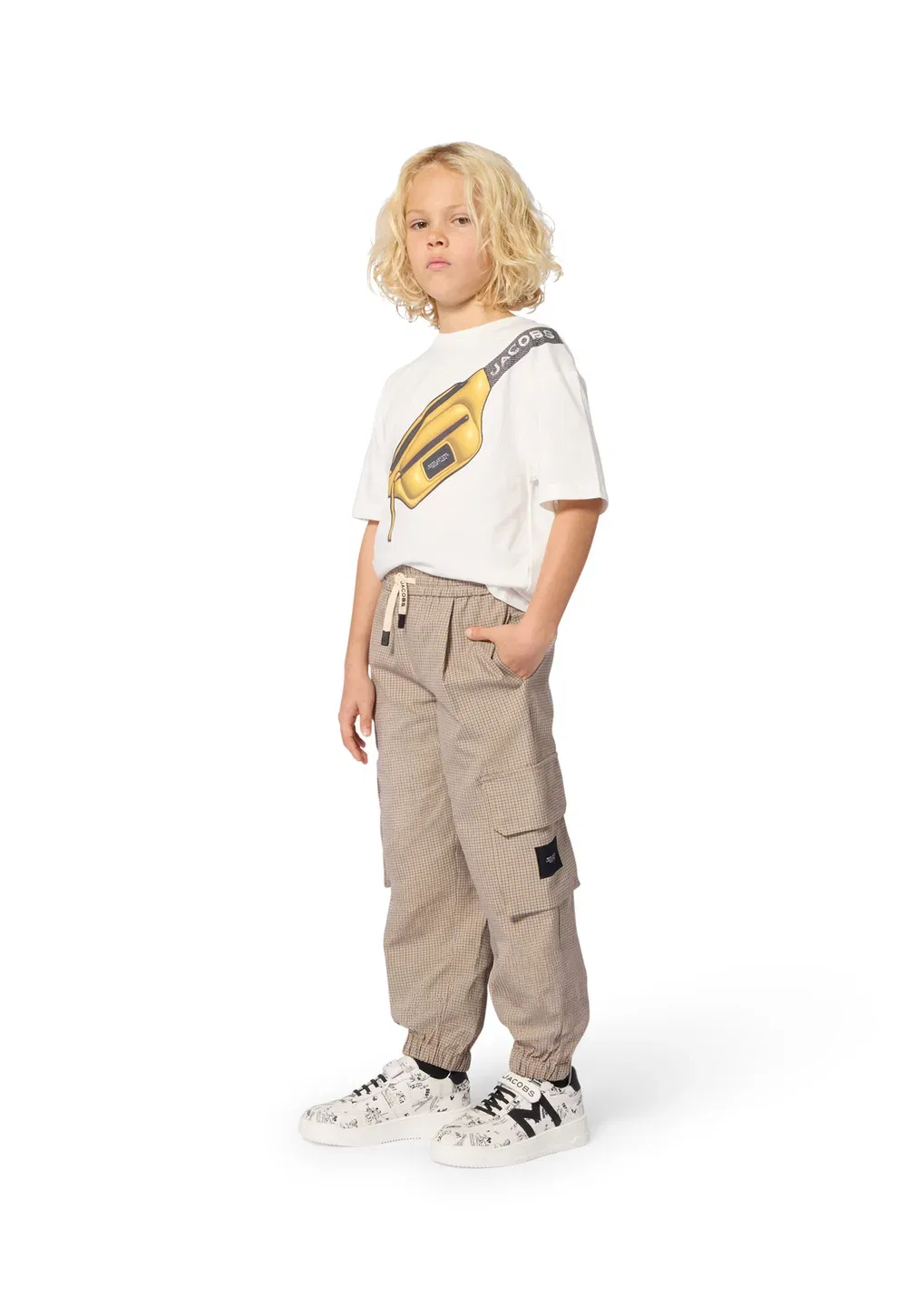 Футболка с принтом "manches courtes" - футболка с принтом Marc Jacobs Kids, Ivoire Pastel