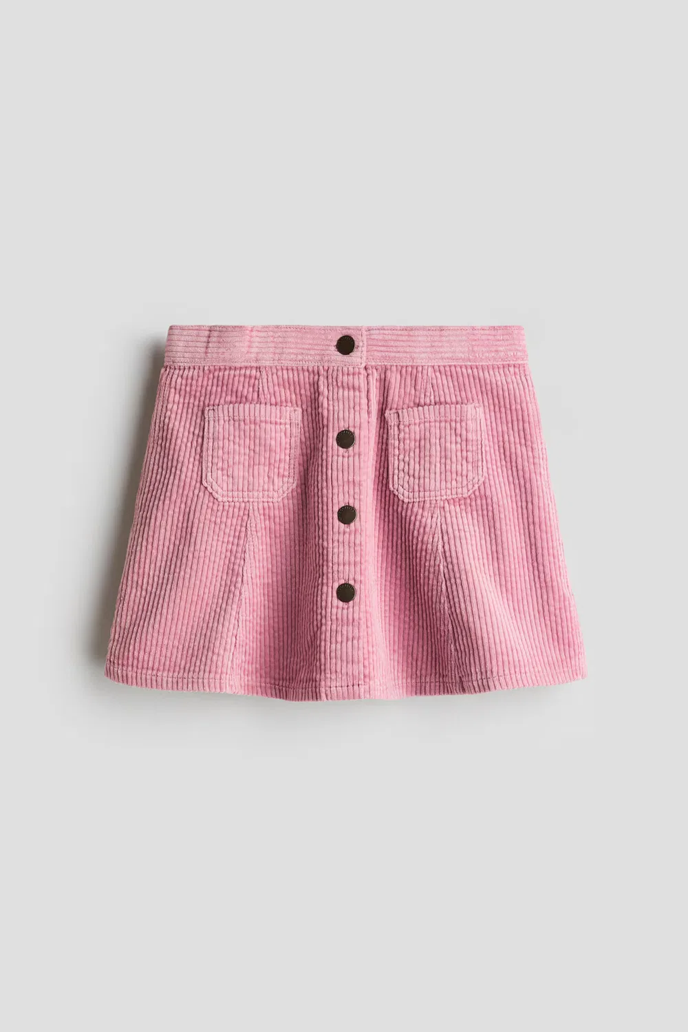 Юбка А-силуэта из вельвета H&M, Hellrosa — фото 4