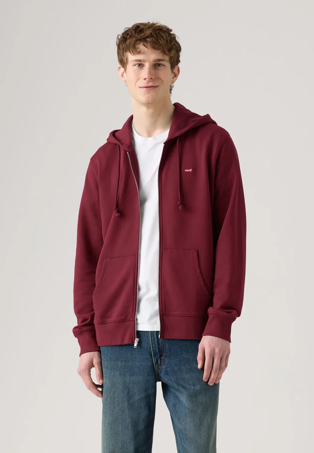 Оригинальная толстовка на молнии - толстовка на молнии Levi'S, Tawny Port — фото 2