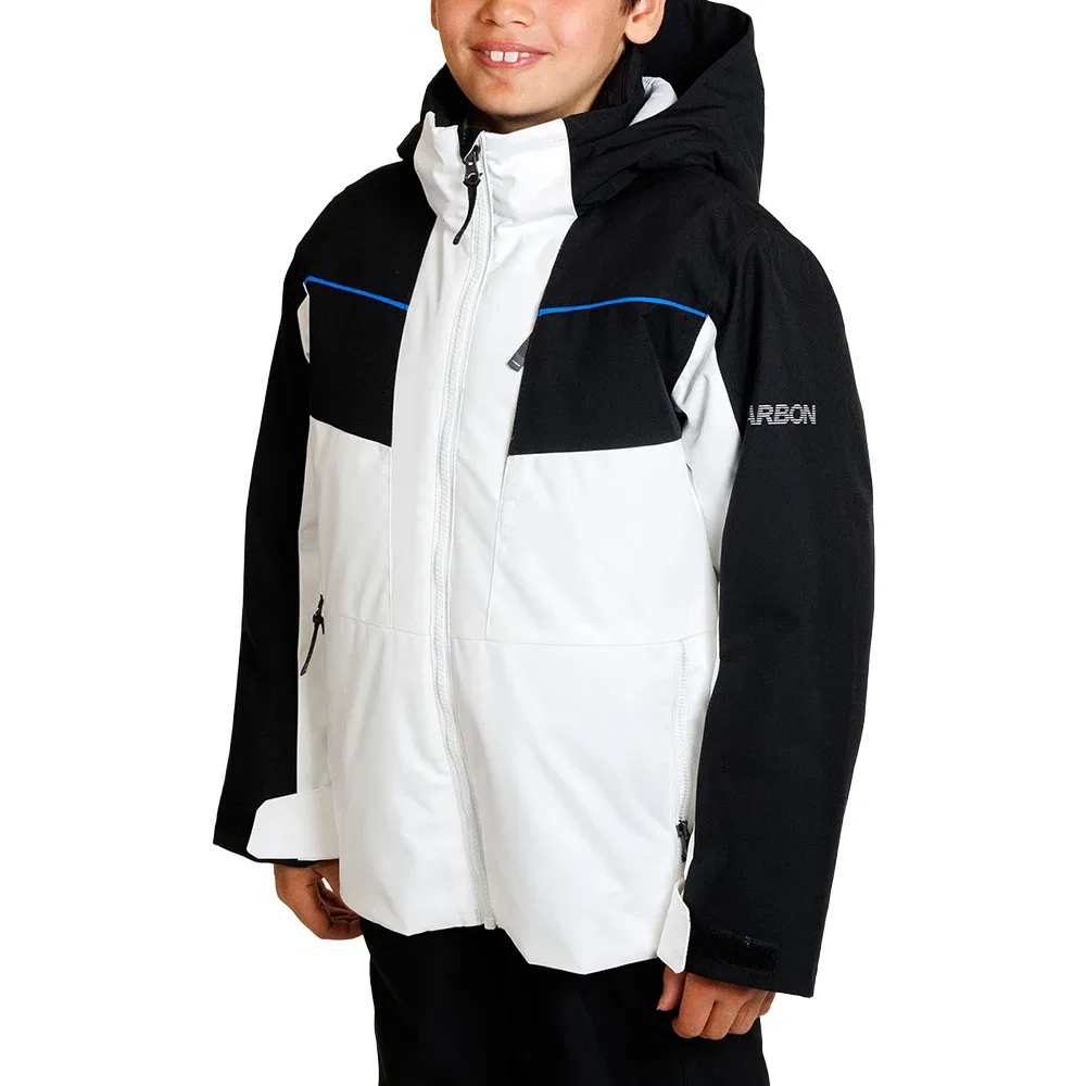 Куртка лыжная утепленная Kraken Karbon, Arctic White/Black/Macaw Blue