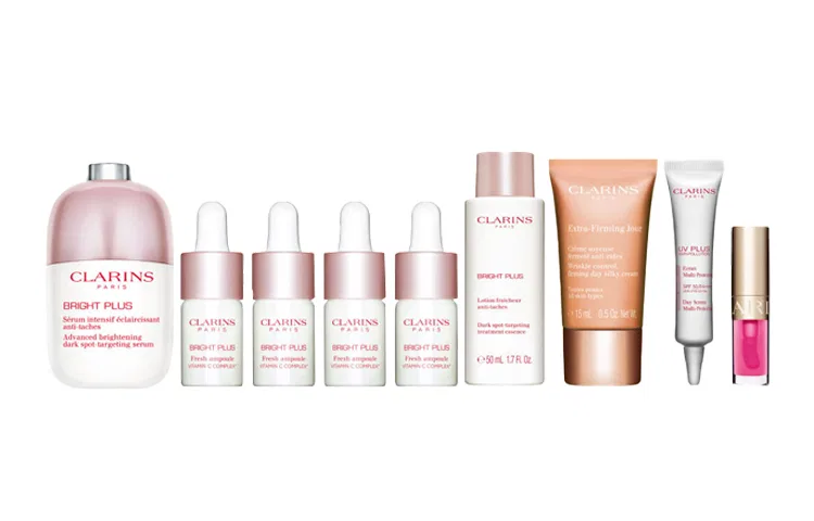 Набор увлажняющей косметики для осветления кожи Brightening Light Sensing Hydrating Skincare Set CLARINS — фото 2