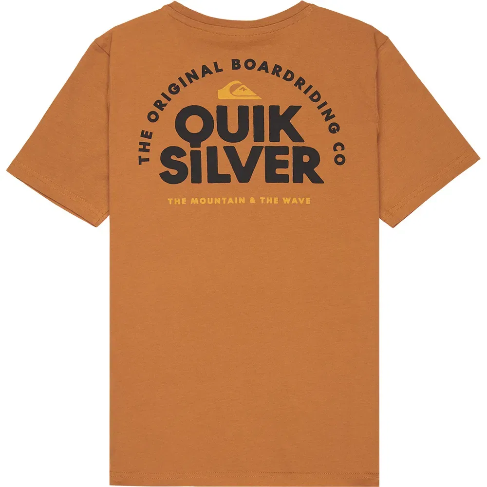 Футболка с коротким рукавом Fundamental Ride Quiksilver, коричневый — фото 2