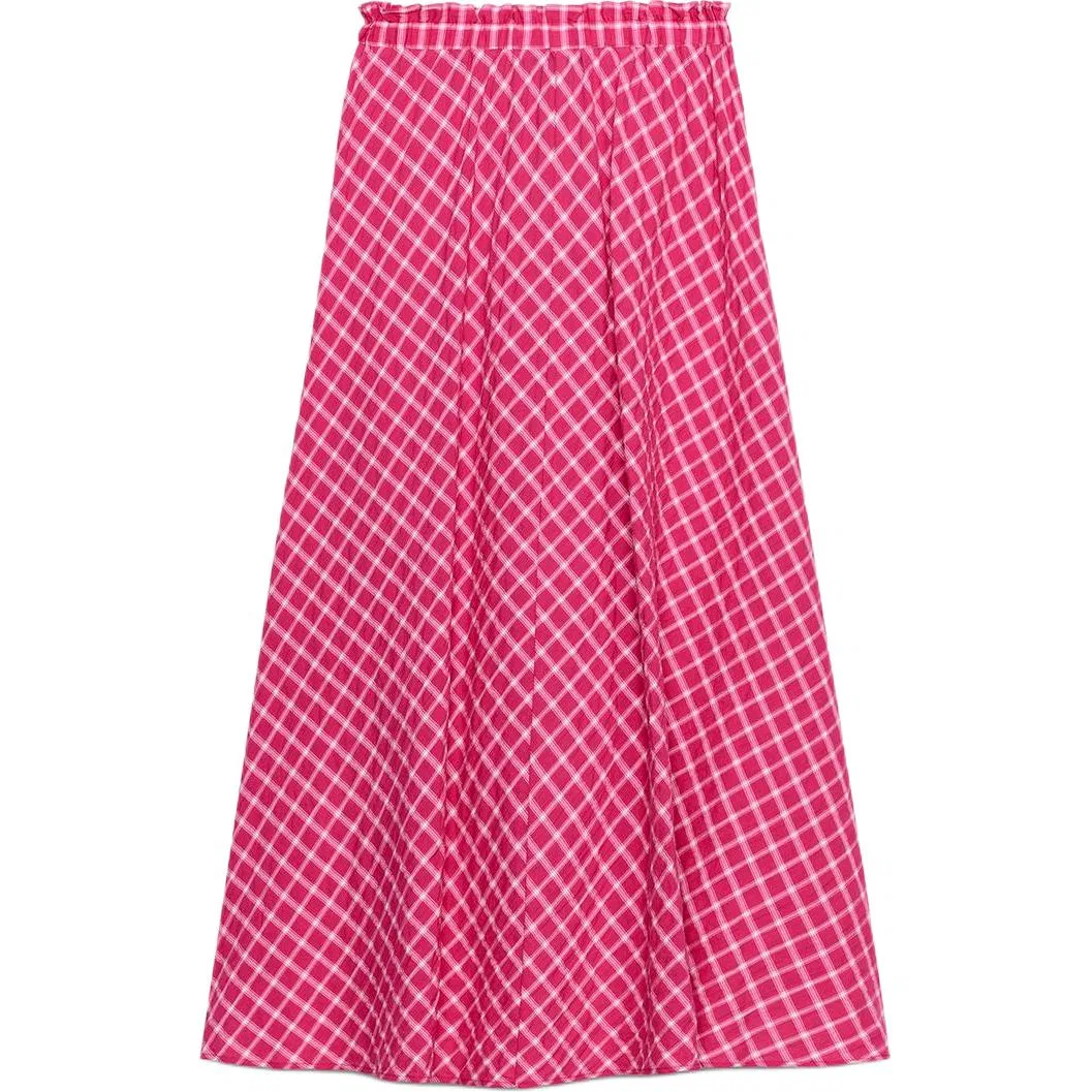 Женская длинная юбка Casual с принтом Dark Purple Red, ZARA, Dark Purple Red — фото 3