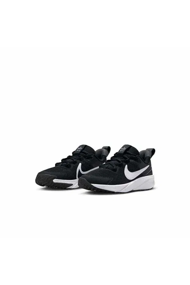 Детские кроссовки для девочек спортивные Star Runner 4 NN Kids Nike, Black - Gray - Silver — фото 4