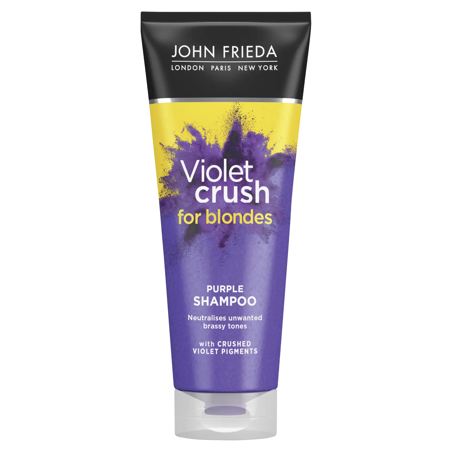 

John Frieda Violet Crush шампунь для волос с фиолетовыми пигментами против желтизны, 250 мл