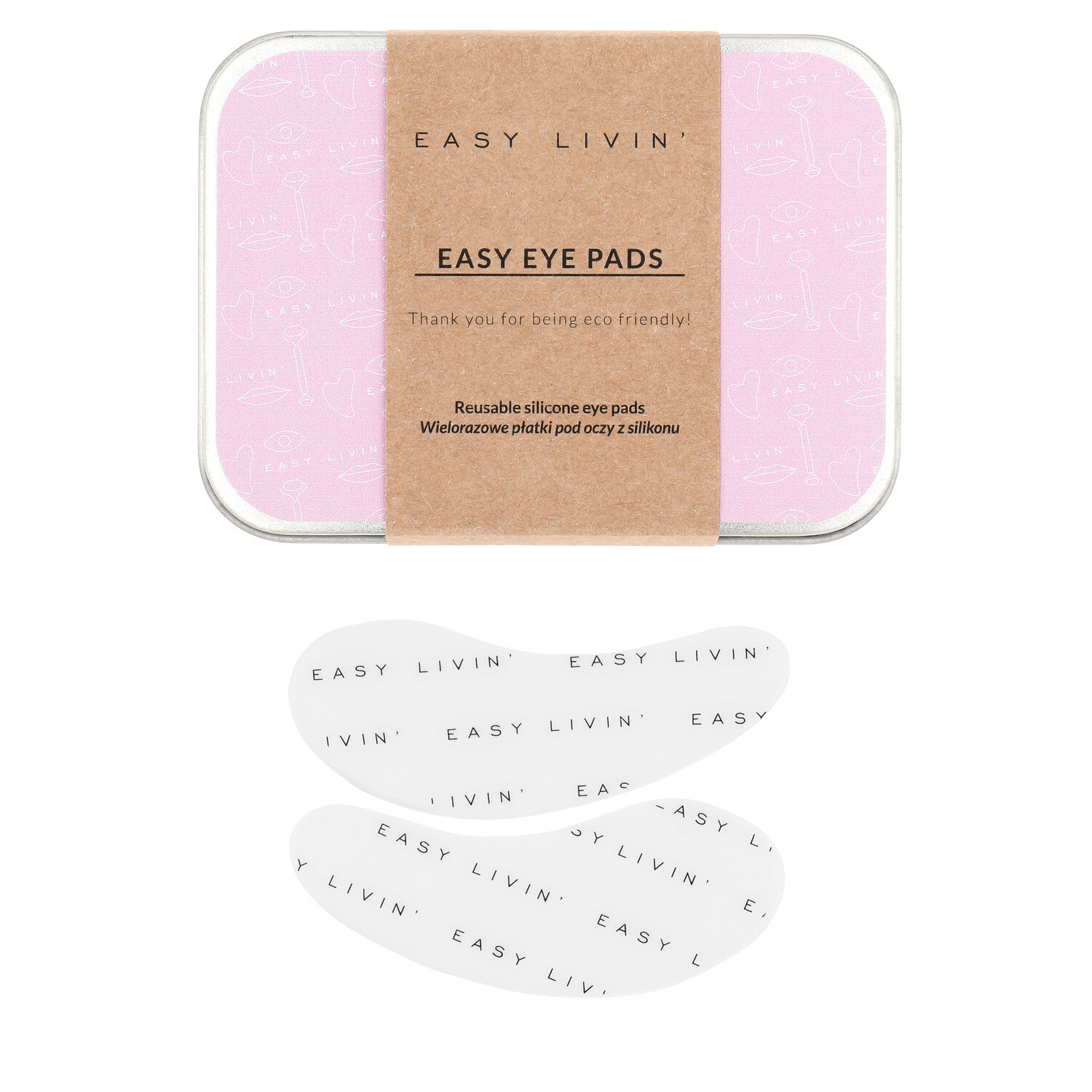 

Easy Livin' многоразовые силиконовые накладки на глаза Easy Eye Pads, 2 шт./1 упаковка