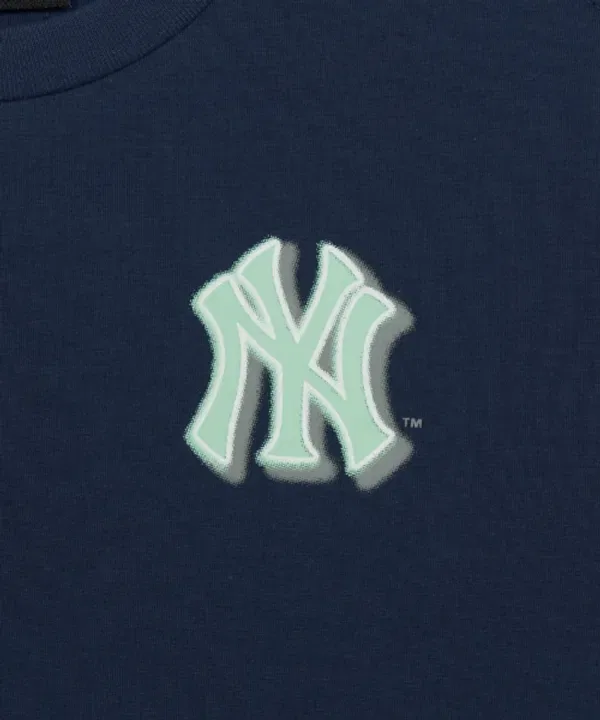 Футболка с принтом Sportive Monogram, Mlb Kids, Navy — фото 4