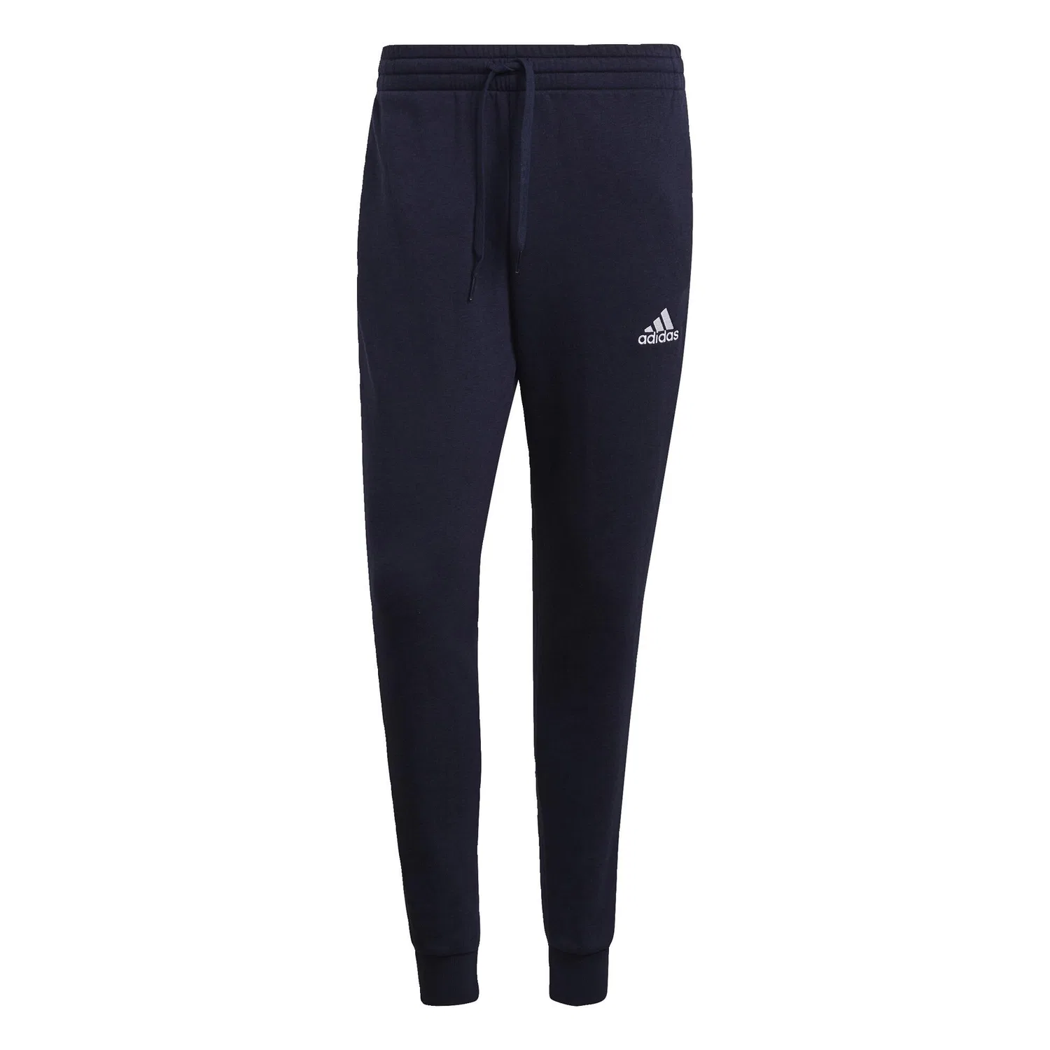 Женские спортивные штаны с тремя полосами Essentials Fleece Fitted 3-Streifen Hose Adidas, Petrolblau Weiss Dunkelblau — фото 2