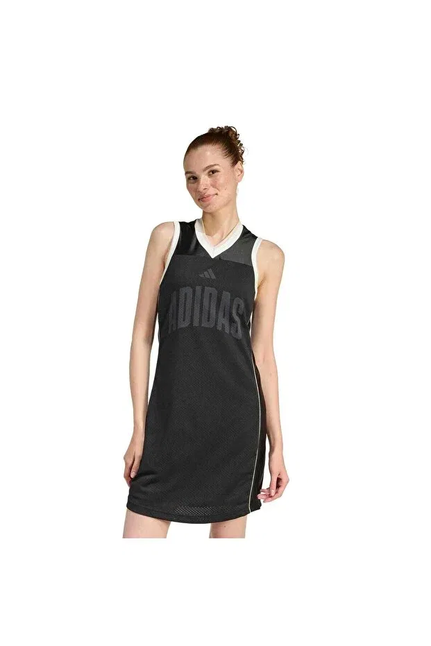 Женское платье с принтом Adidas, Black